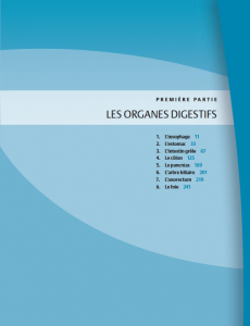 Manuel médical édité - intérieur / page section / maquette